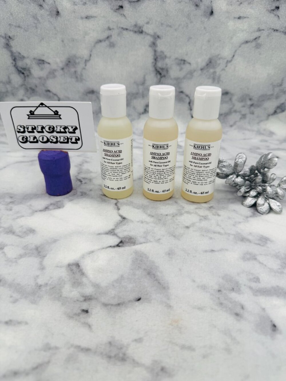 Kiehls Hair Care Gift Set-Amino Acid All Hair Shampoo,Travel Size,3X65ml-3pc-NEW